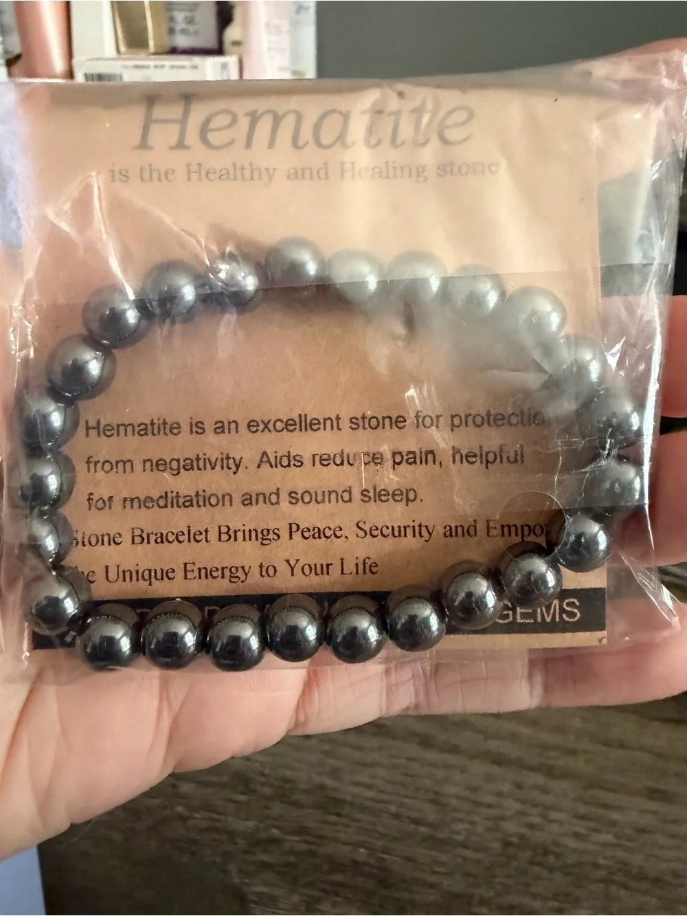 Hematite Bead Bracelet